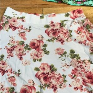 floral skirt